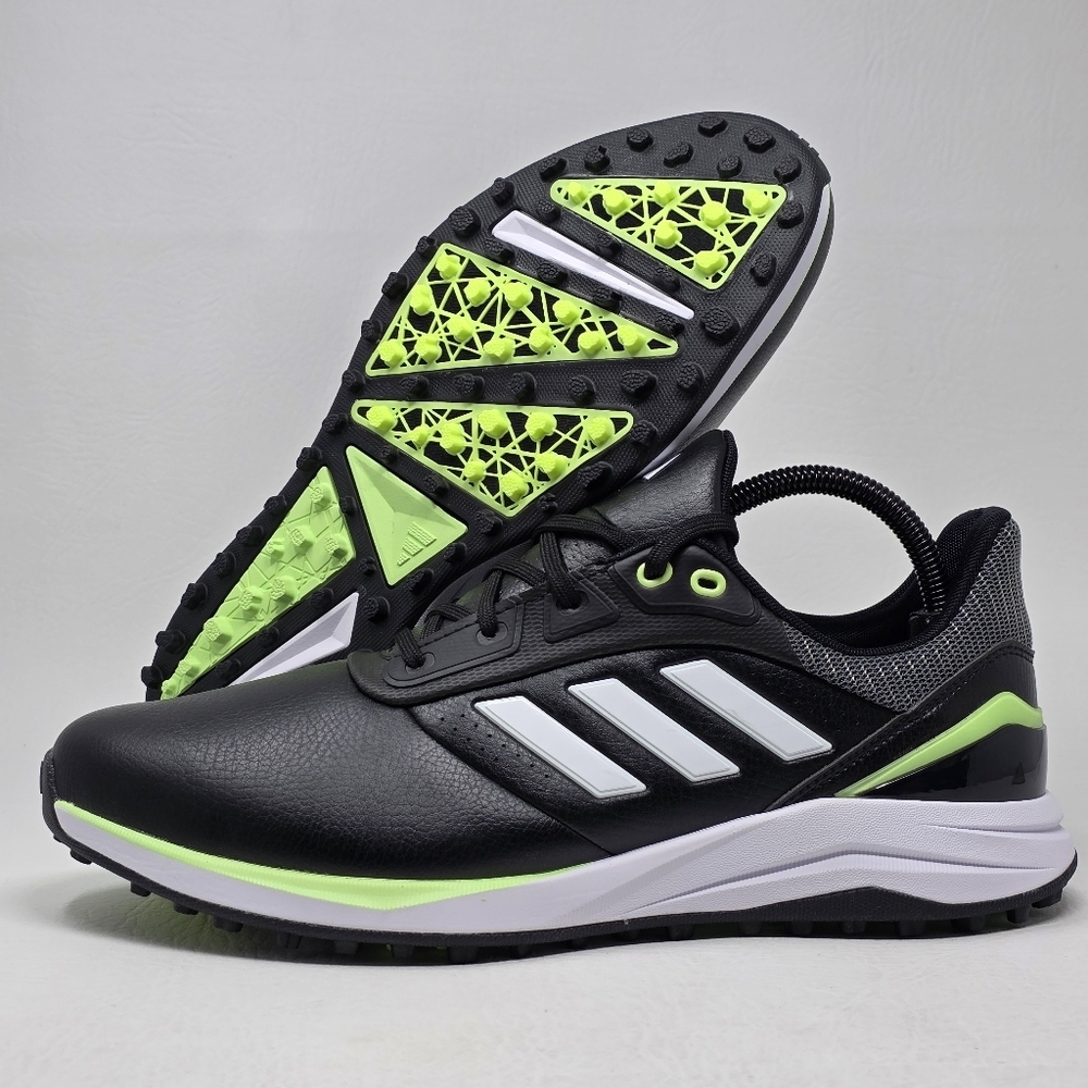 Adidas Solarmotion 24 Golf Shoes Mens Size 11 Black/White/Green IG0827 New